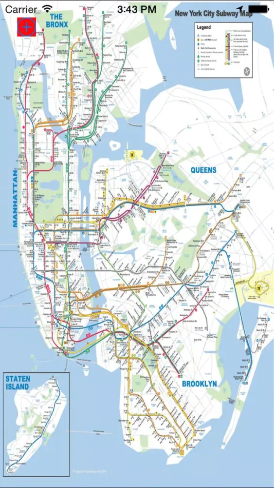 Ảnh chụp màn hình của me 2 subway New York City