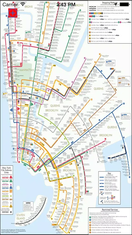 Ảnh chụp màn hình của me 2 subway New York City