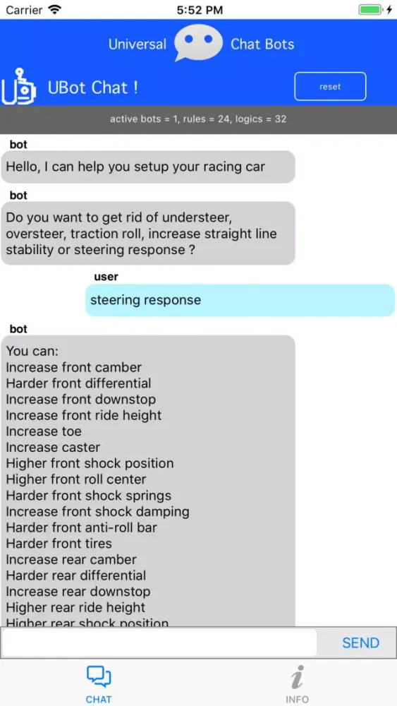 RaceCar Tuning Bot应用截图