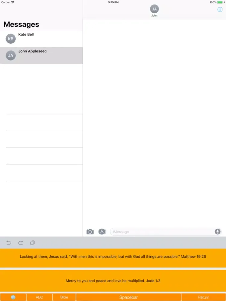 تصاویر Bible Verse Keyboard iPad 