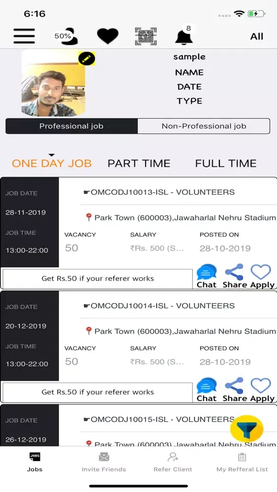 OMC JOBS Ekran Görüntüleri