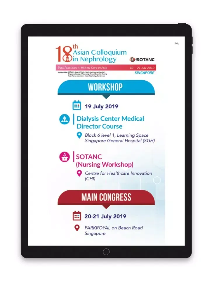 Captures d'écran de 18th ACN 2019 iPad 
