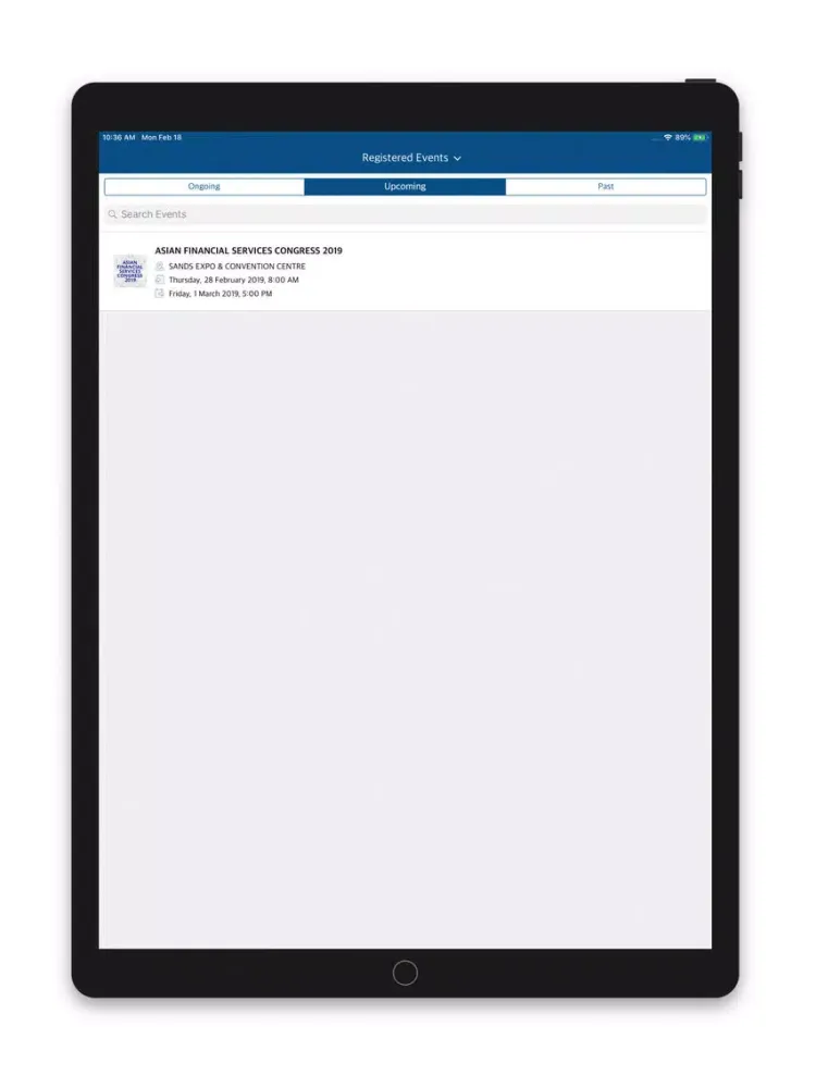 IDC AP Events iPad  Ekran Görüntüleri