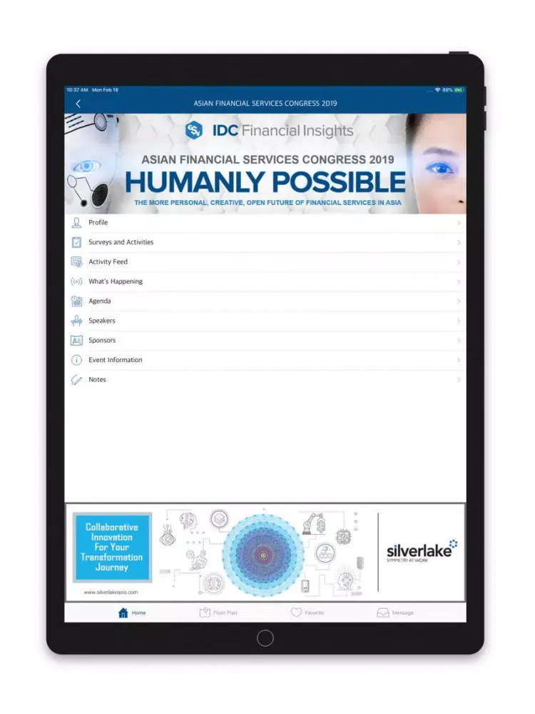 IDC AP Events iPad  Ekran Görüntüleri