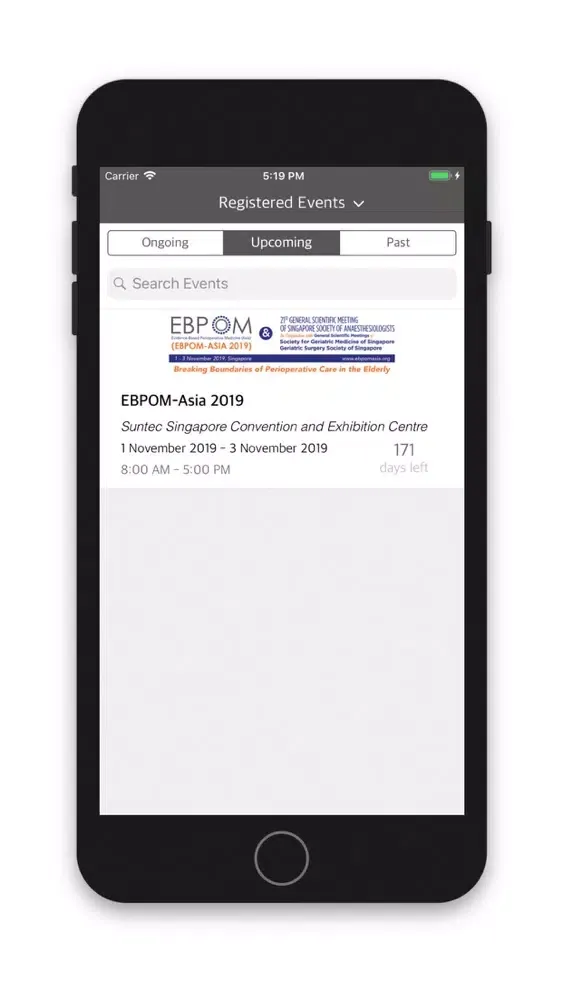 Screenshot di EBPOM-Asia 2019