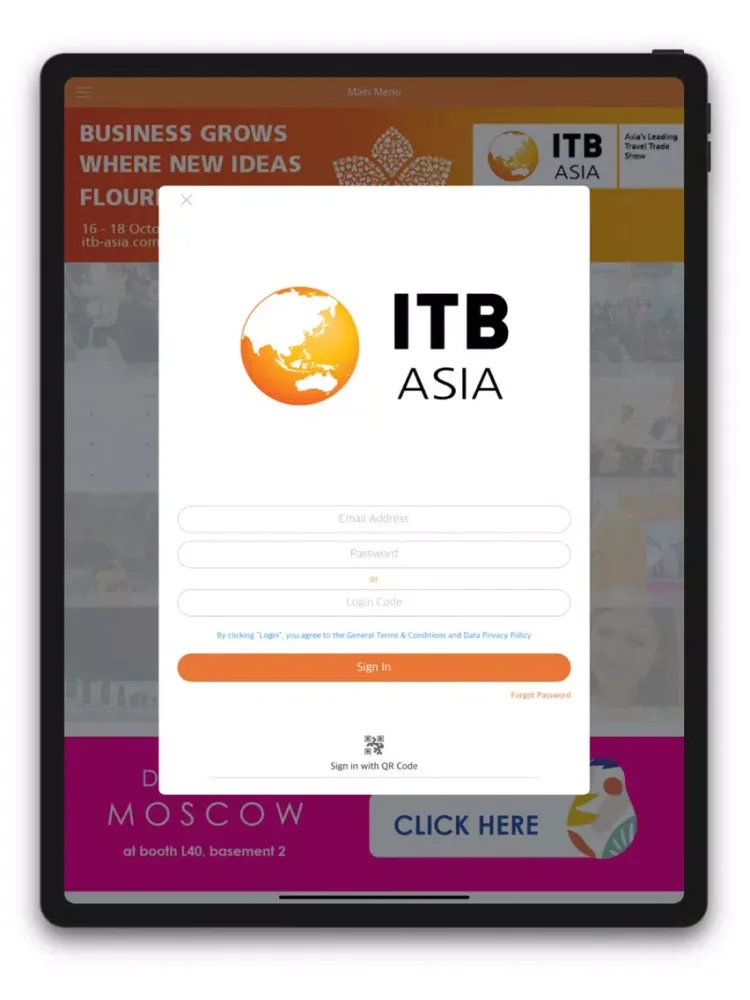 Capturas de tela do ITB Asia iPad 