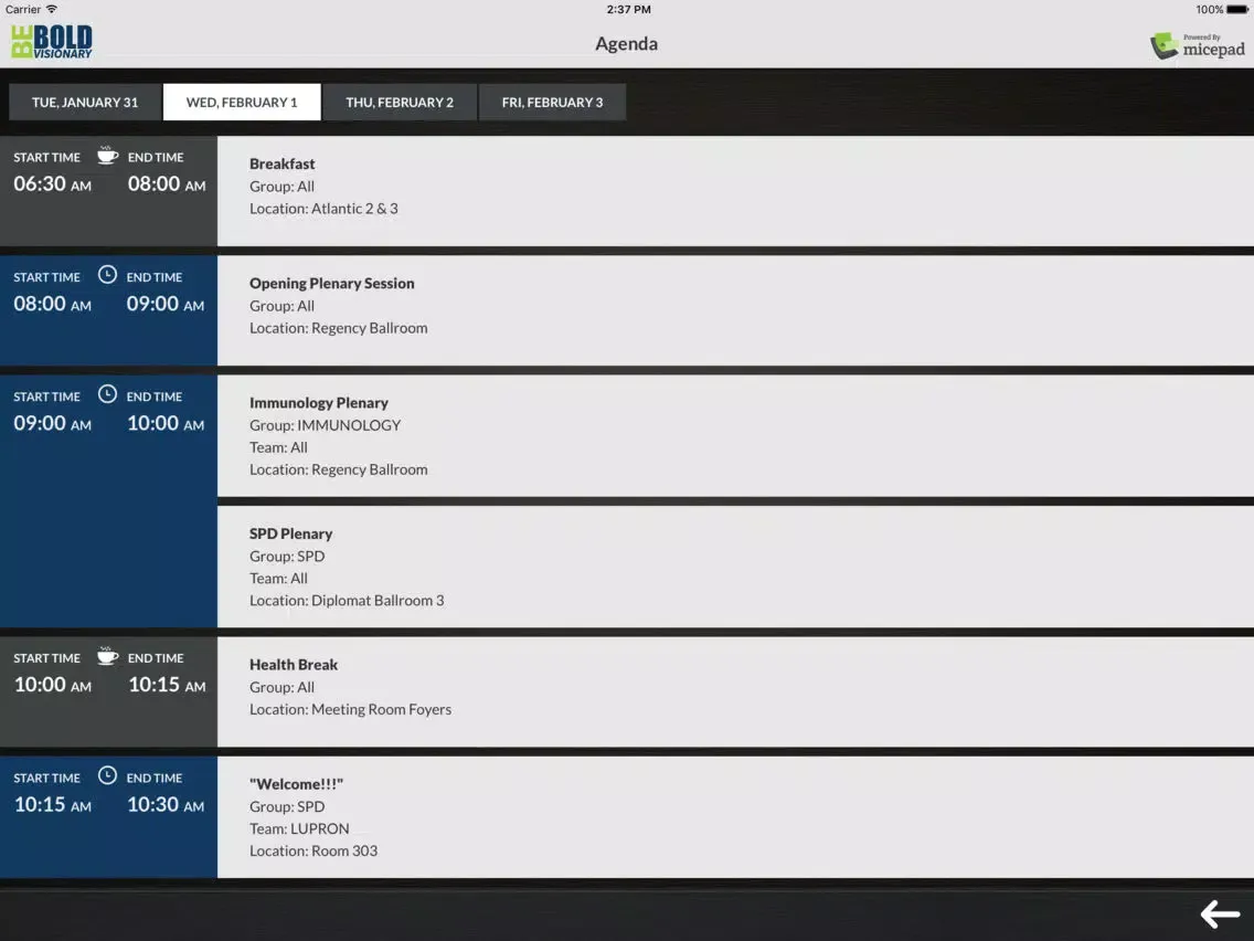 Captures d'écran de RN AbbVie Canada NM iPad 