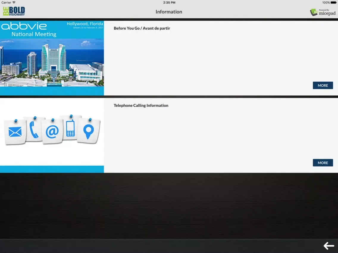 Captures d'écran de RN AbbVie Canada NM iPad 