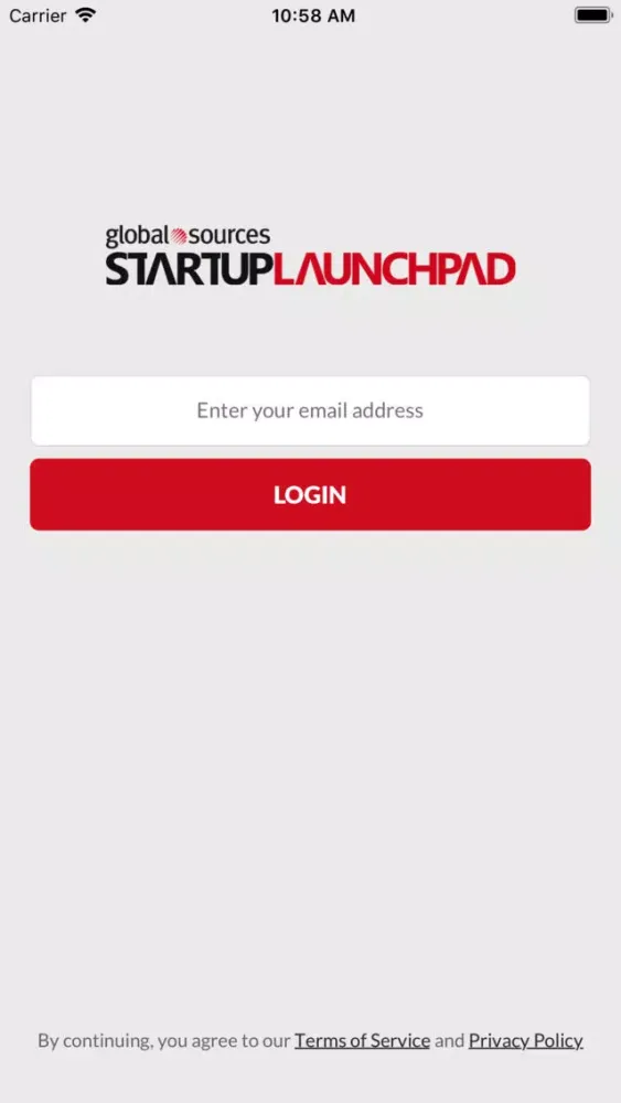ภาพหน้าจอของ Startup Launchpad 2018