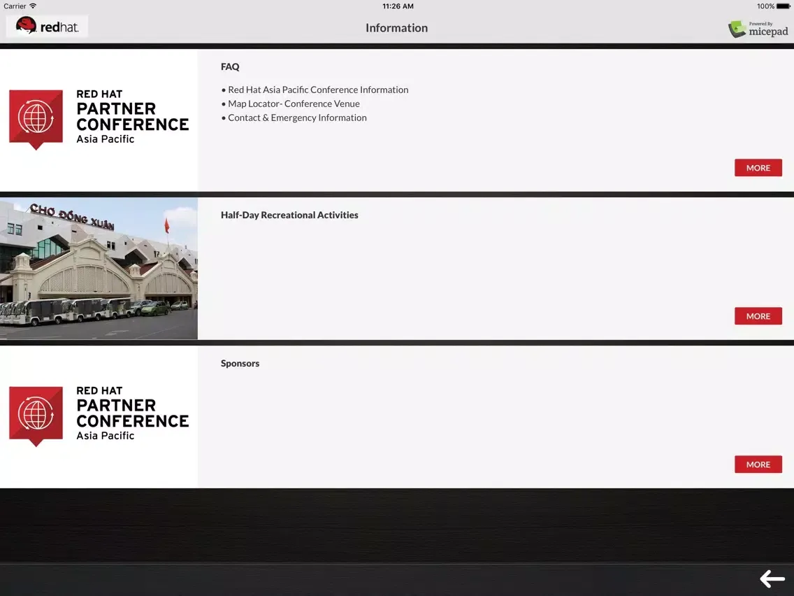 Zrzuty ekranu RHPC 2016 iPad 