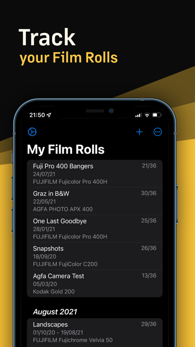 Film Logbook スクリーンショット
