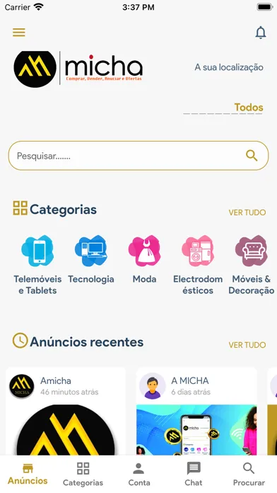 AMICHA - Comprar e Vender Screenshots