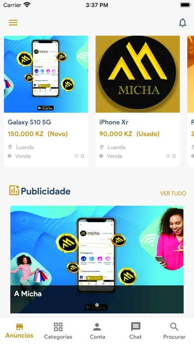 AMICHA - Comprar e Vender Screenshots