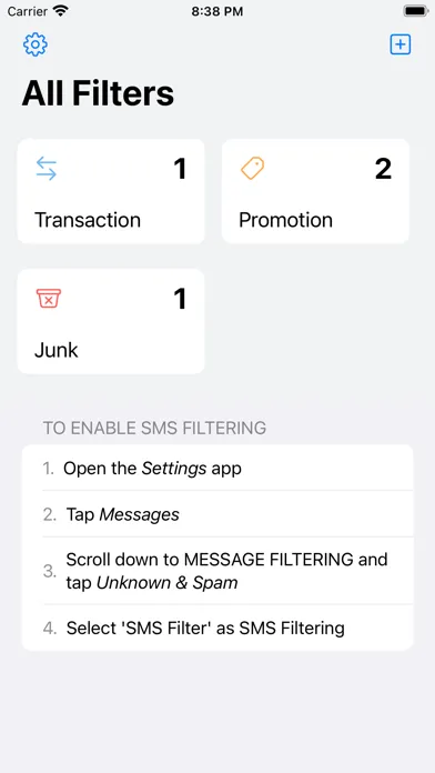 SMS Filter - Smart Filter سکرین شاٹس