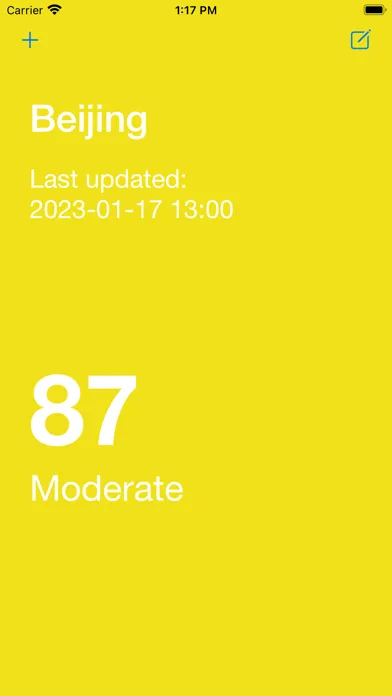 Zrzuty ekranu Air Quality CN