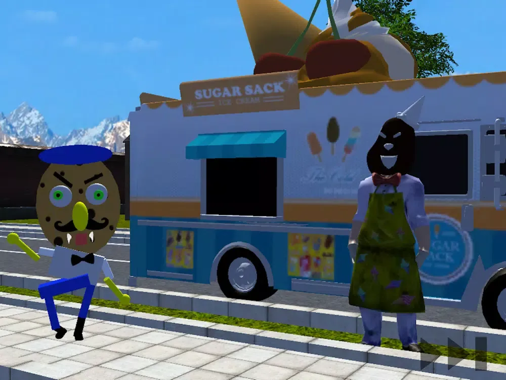 صور Scary Scream Sponge Neighbor iPad 