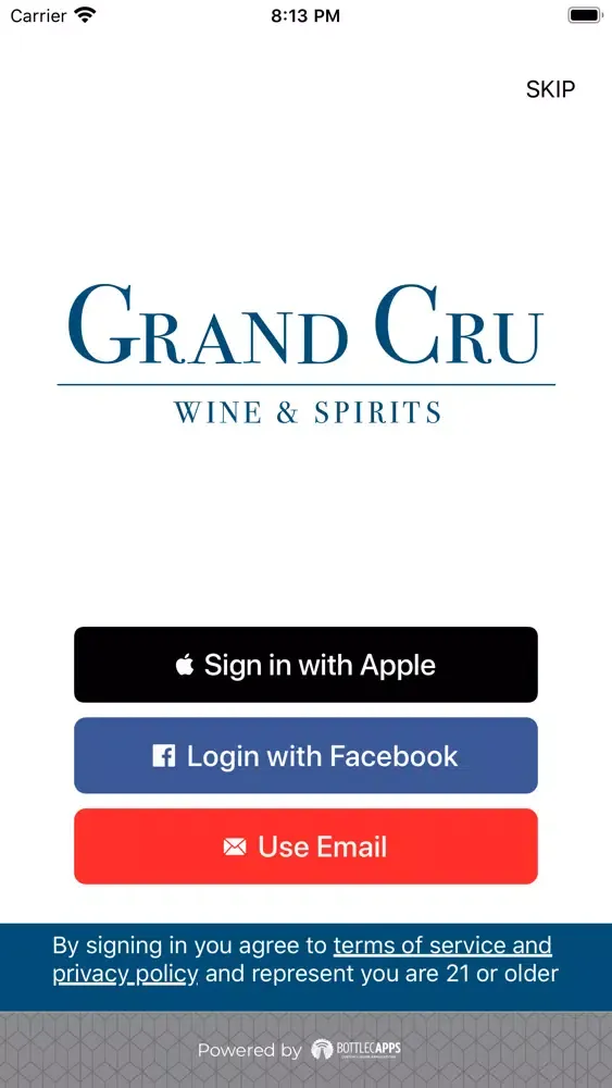 Capturas de tela do Grand Cru Wine & Spirits