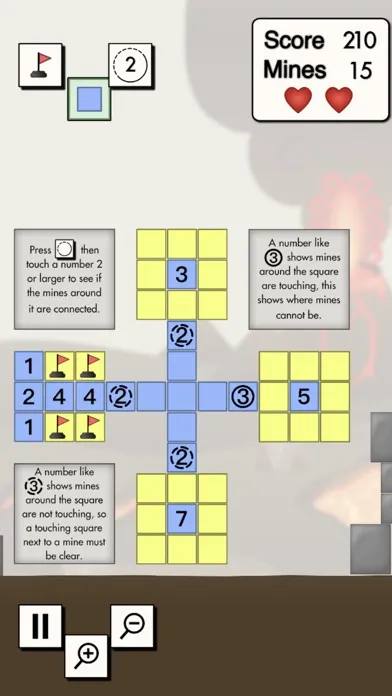 Capturas de tela do Minesweeper, A Demining Puzzle