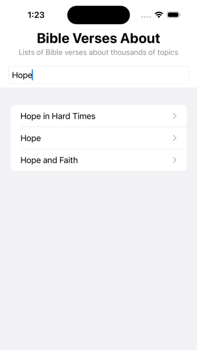 Tangkapan skrin Bible Verses About