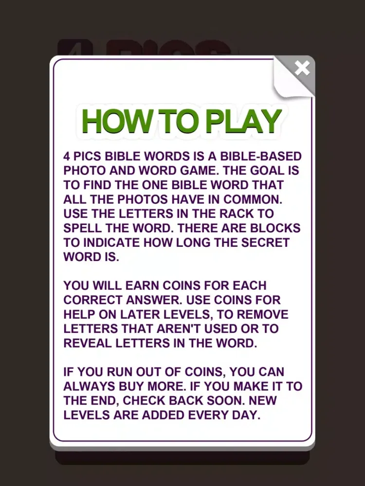 Tangkapan layar 4 Pics Bible Words iPad 