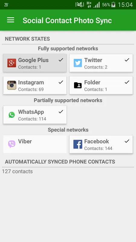 Social Contact Photo Sync應用截圖