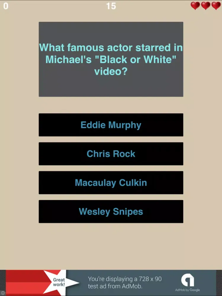 Скриншоты Trivia for Michael Jackson - Fan Quiz for the Pop King - Collector edition iPad 