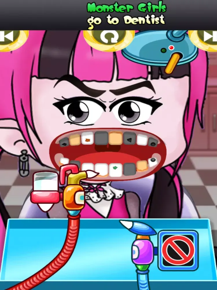 Monster Girls Go to Dentist: Little Crazy Doctor Clinic Tooth Makeover Game for kids iPad  Ekran Görüntüleri