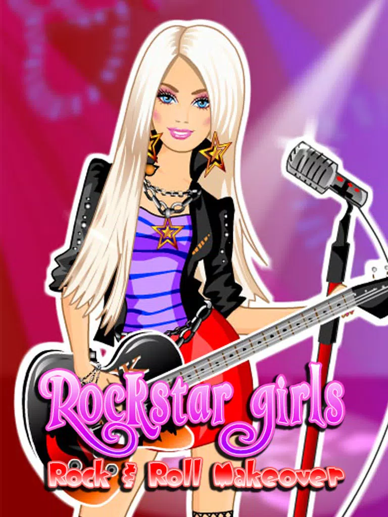 Rockstar Girls Rock & Roll Makeover Club: Crazy High Fashion Band with Guitar, Jeans & Music iPad  Screenshots