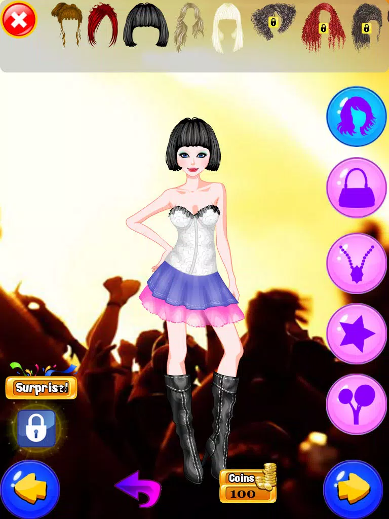 Rockstar Girls Rock & Roll Makeover Club: Crazy High Fashion Band with Guitar, Jeans & Music iPad  Screenshots