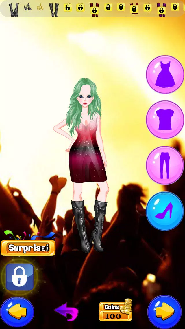 Rockstar Girls Rock & Roll Makeover Club: Crazy High Fashion Band with Guitar, Jeans & Music Screenshots