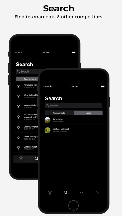 Competitor: Socials & Info سکرین شاٹس
