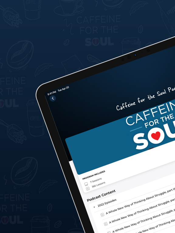 Caffeine for the Soul iPad  Screenshots