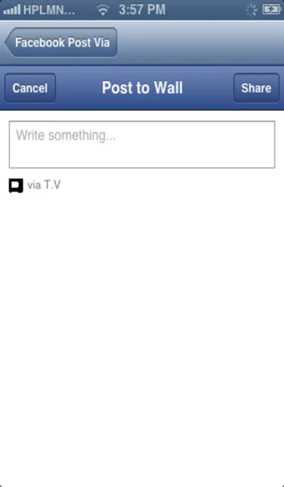 Custom Via - Post on Facebook via Anything سکرین شاٹس