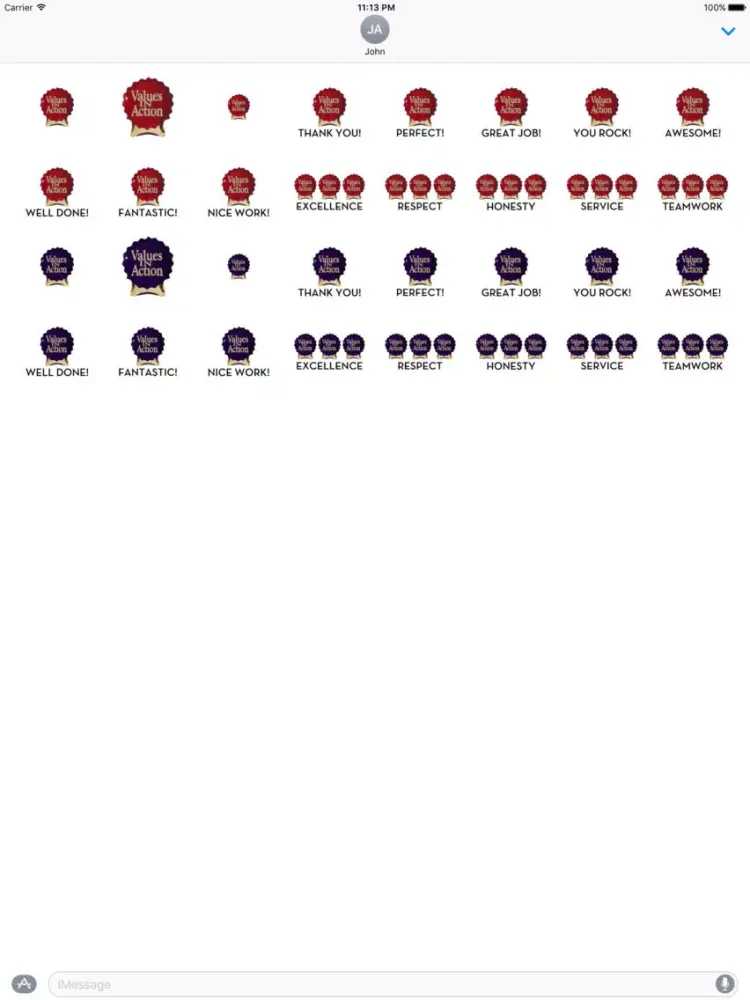VIA Cranberry Stickers iPad  স্ক্রিনশট