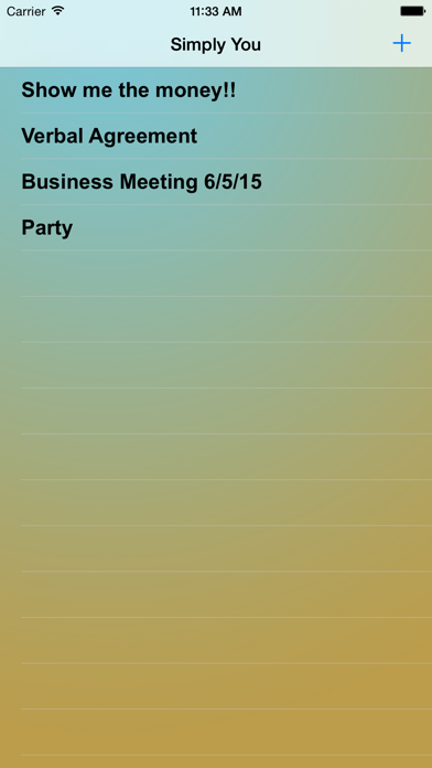 Simply You - A Simplistic Voice Memo Recorder স্ক্রিনশট