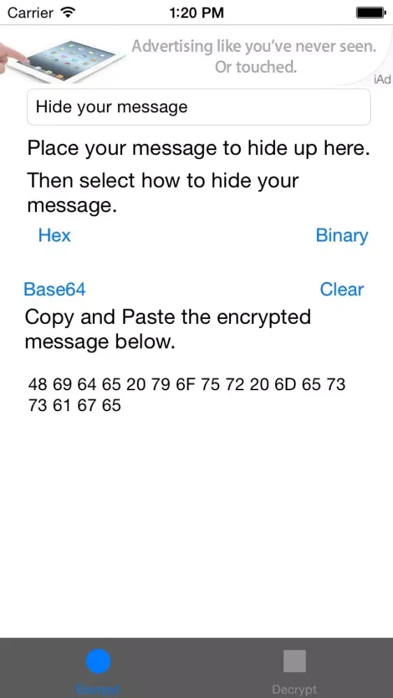 Screenshot di M.Encrypt