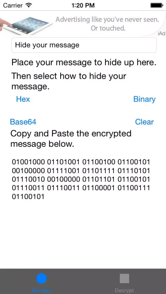 Screenshot di M.Encrypt