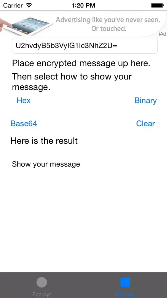 Screenshot di M.Encrypt