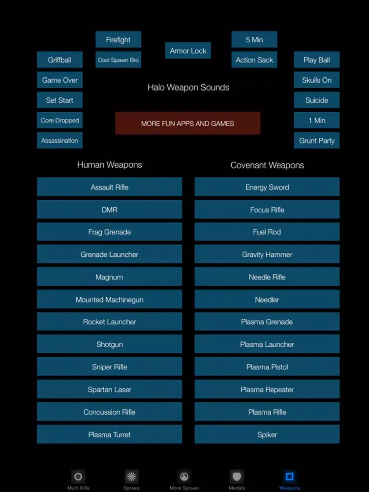Captures d'écran de Soundboard for Halo Reach iPad 