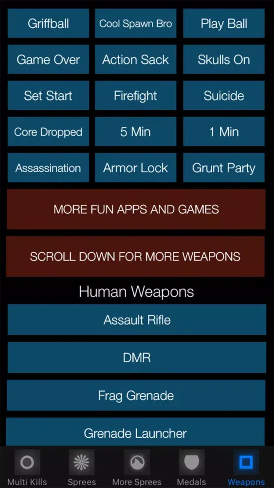 Captures d'écran de Soundboard for Halo Reach
