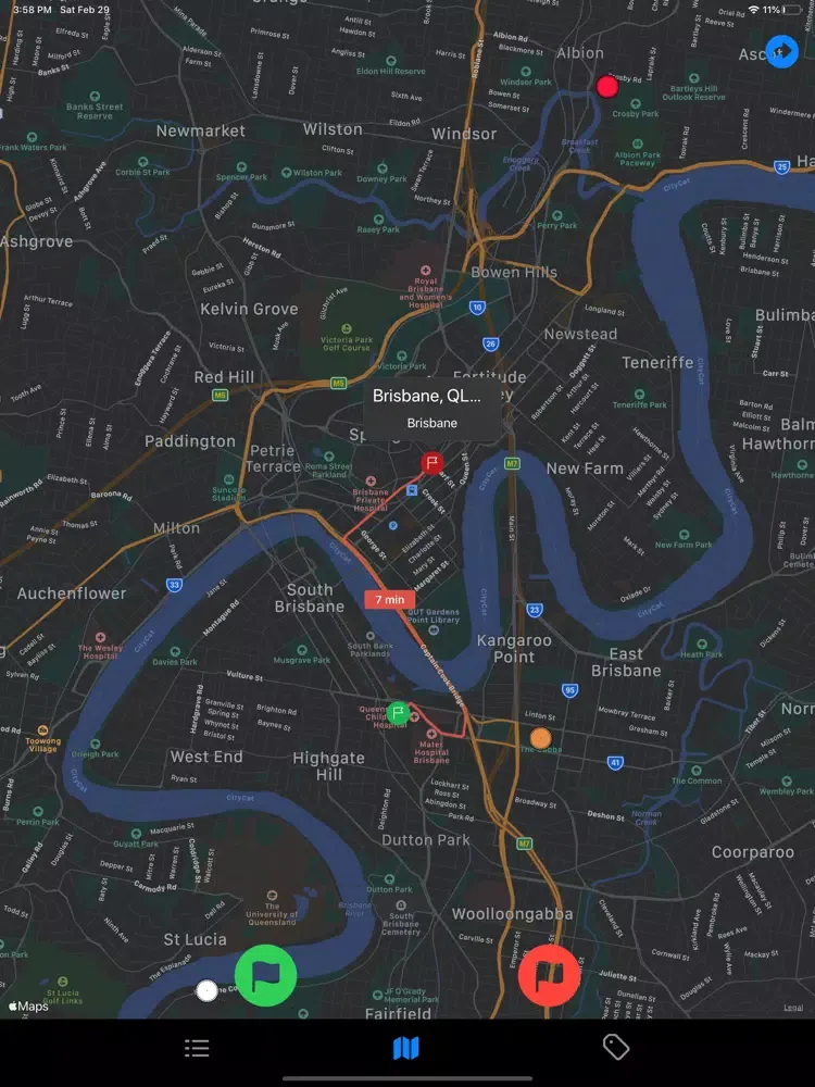 Places - Map Route Locations iPad 應用截圖