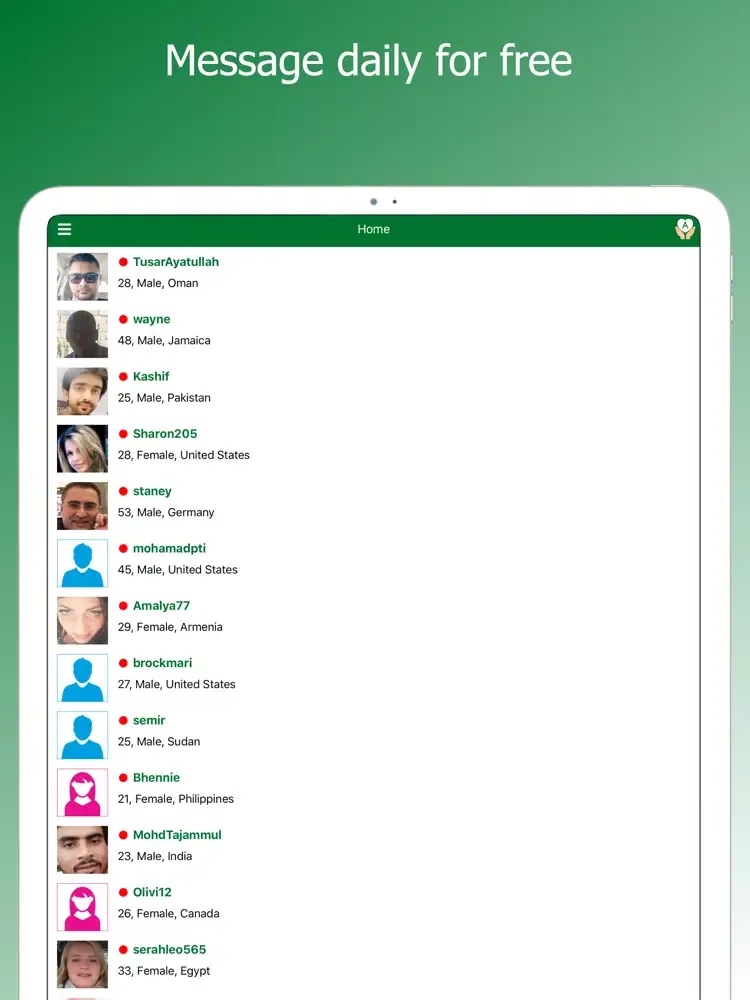Captures d'écran de Arab Dating - Arab Chat & Date iPad 