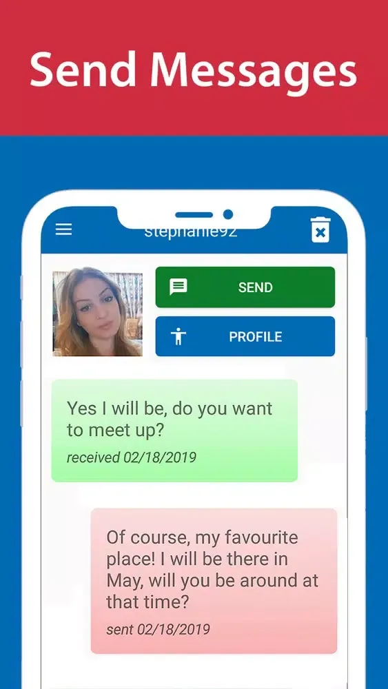 Ảnh chụp màn hình của Chat In France - French Dating