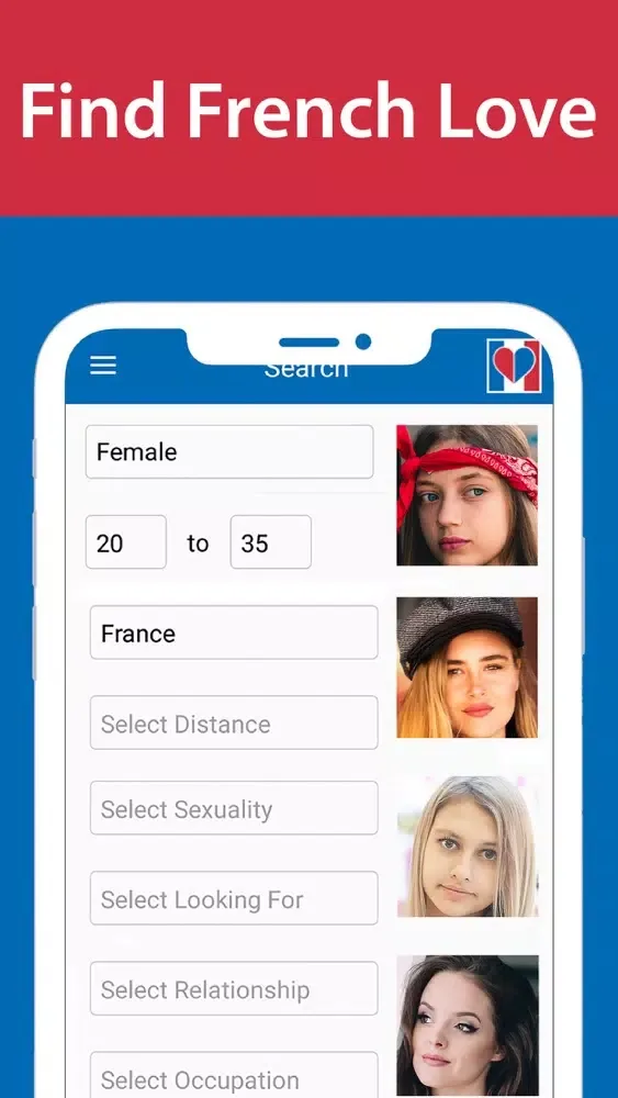 Ảnh chụp màn hình của Chat In France - French Dating