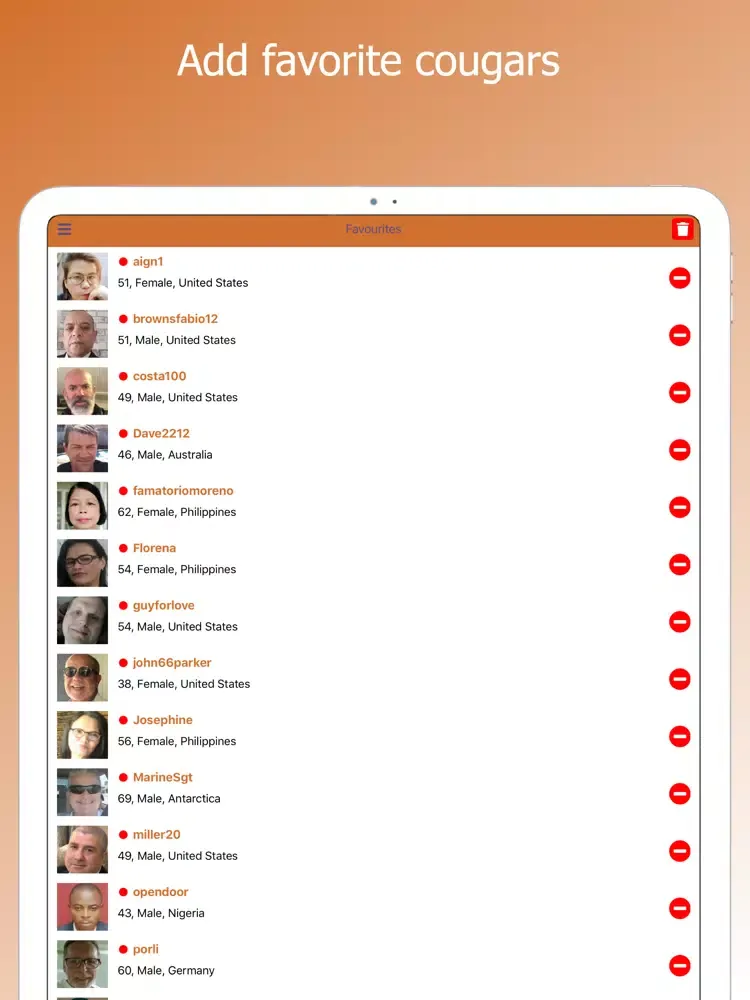 Скриншоты Elderly Kisses - Senior Dating iPad 