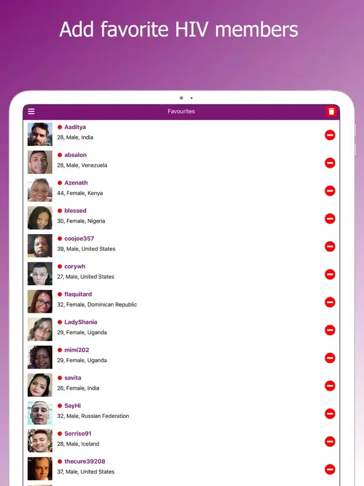 HIV Dating & Herpes Dating iPad  스크린샷