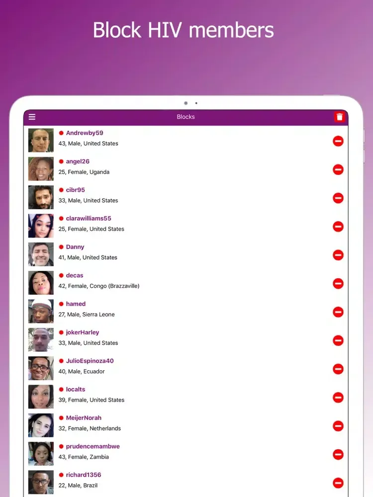 HIV Dating & Herpes Dating iPad  스크린샷