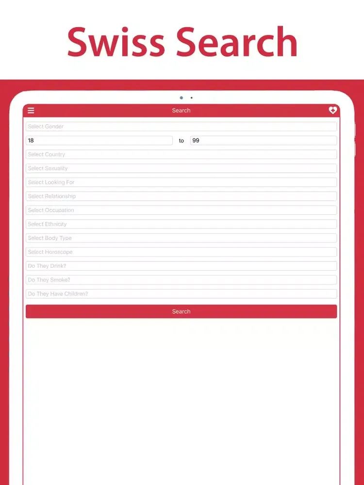 Tangkapan skrin Swiss Loving Switzerland Chat iPad 