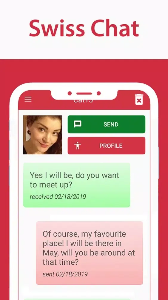 Tangkapan skrin Swiss Loving Switzerland Chat
