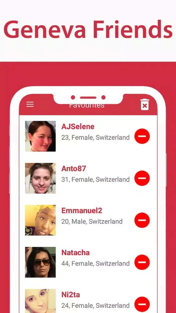Tangkapan skrin Swiss Loving Switzerland Chat